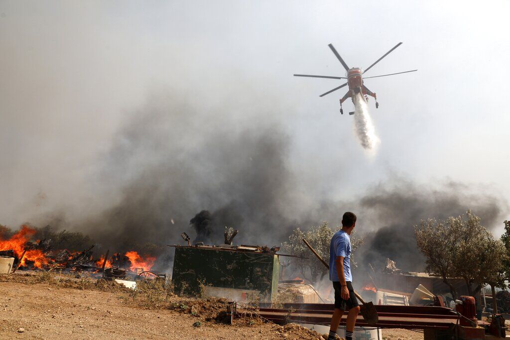APTOPIX Greece Wildfires